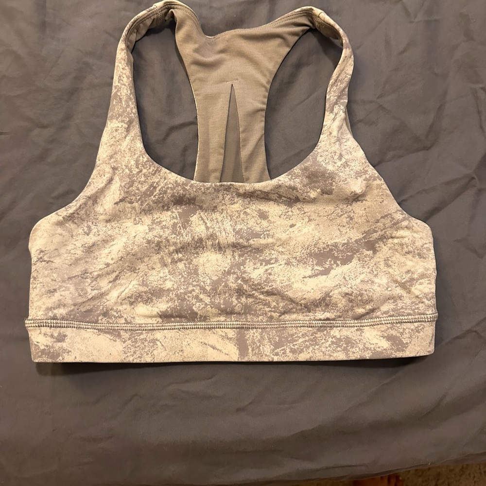 Lululemon Athletica Gray Sports Bra with Racerback Design